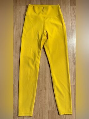 NEW Women’s Wilo The Label High-Waist Athletic Leggings- Yellow - Size Small